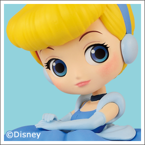 Disney Character Q posket petit -Belle・Cinderella・Princess Aurora-(B:Cinderella)