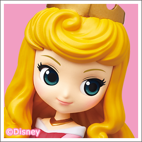 Disney Characters Q posket petit -Alice･Princess Aurora･Flynn Rider-(B:Princess Aurora)
